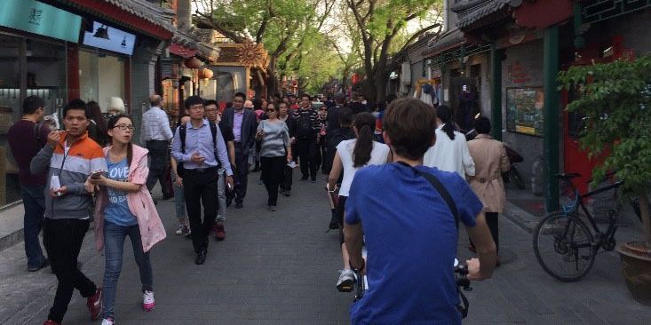 Einer der Zwischenstopps führte die Studierenden nach Peking.