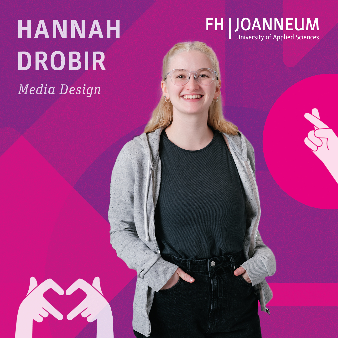 Hannah Drobir studiert Media Design.