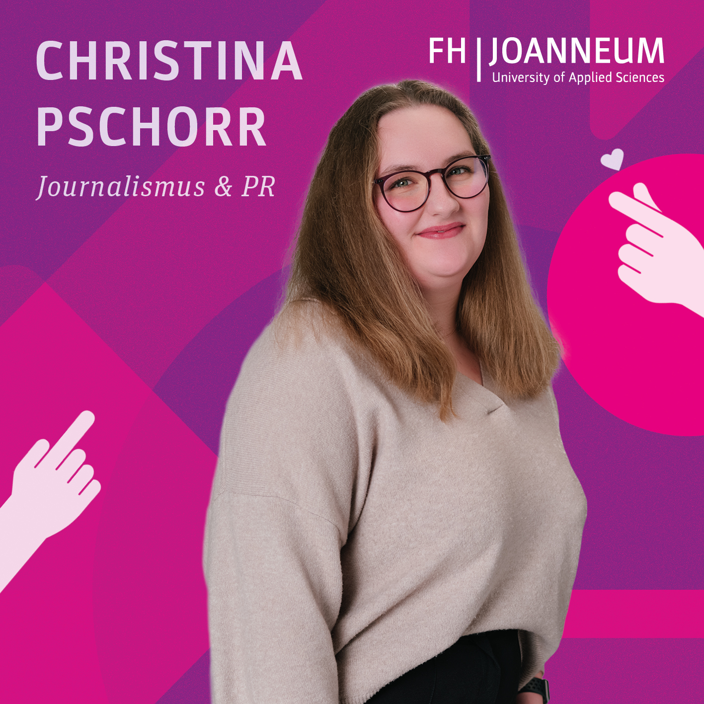 Christina Pschorr studiert Journalismus und Public Relations (PR).