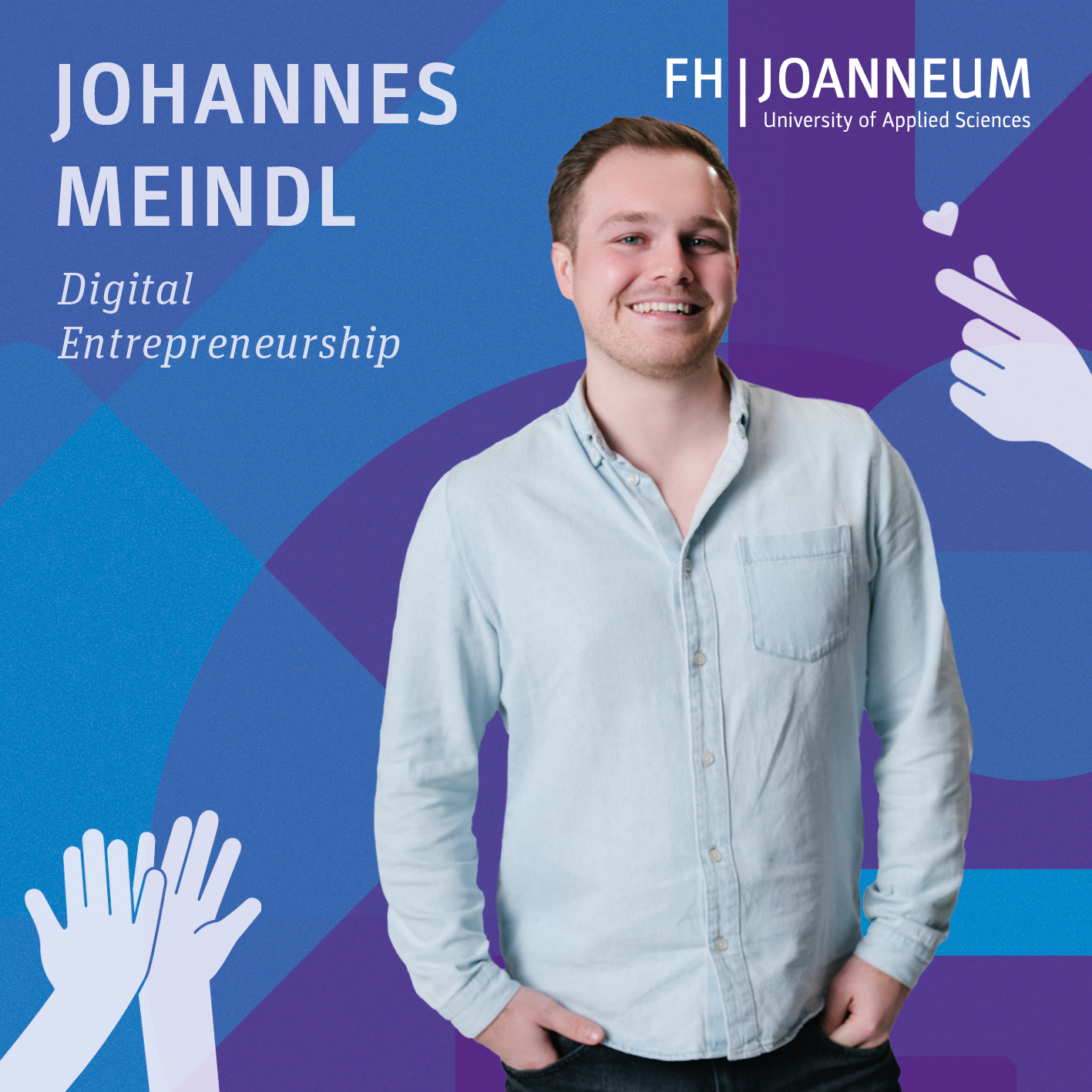 Johannes Meindl studiert Digital Entrepreneurship.