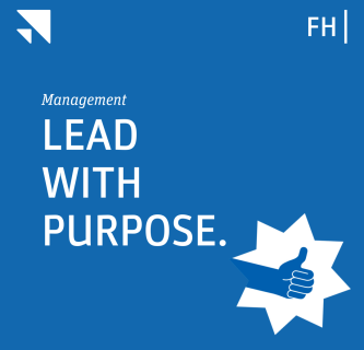 Grafikelement für das Department Management: Lead with Purpose